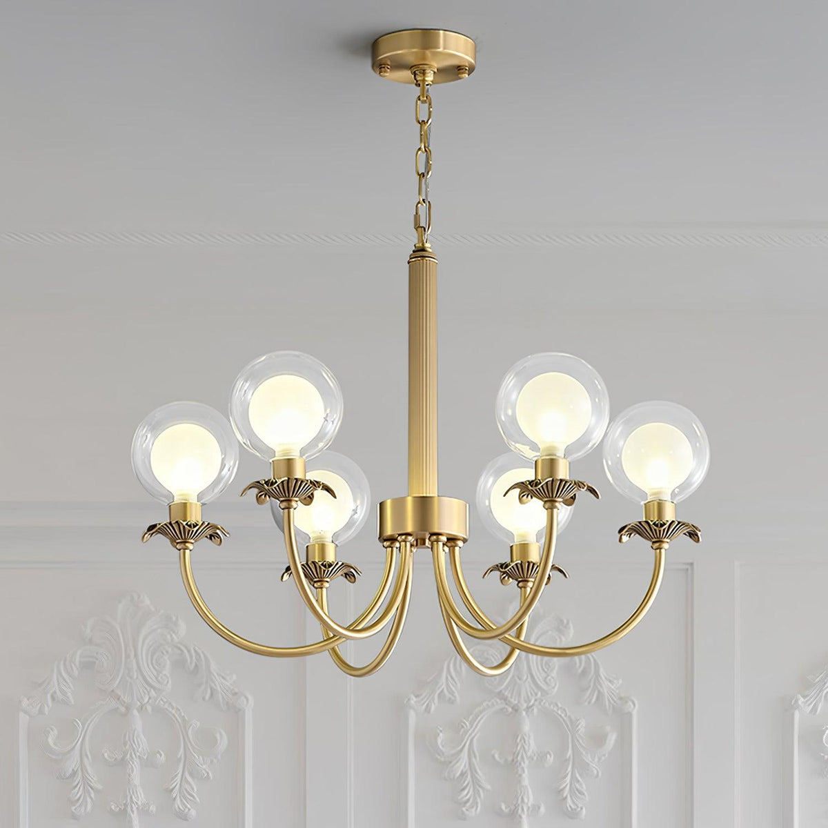 Crown Classic Glass Chandelier