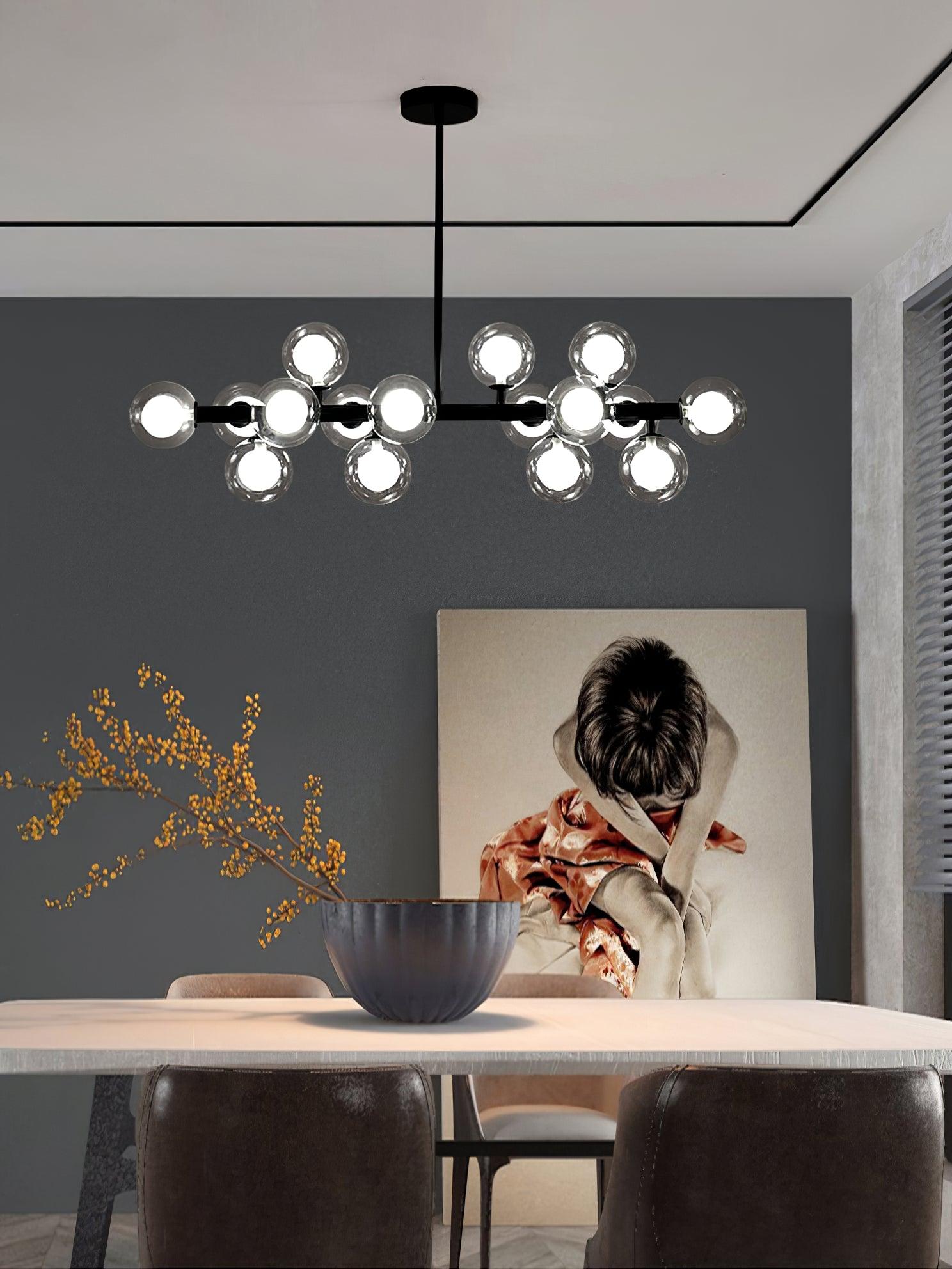 Eiranelle Chandelier Glass and Minimalist