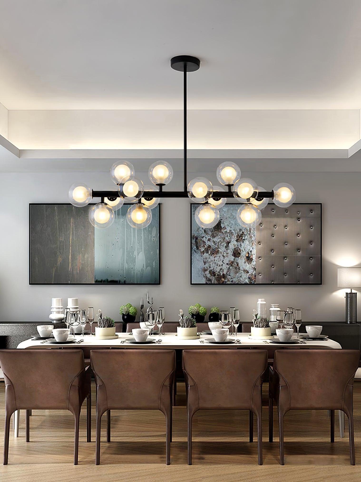 Eiranelle Chandelier Glass and Minimalist