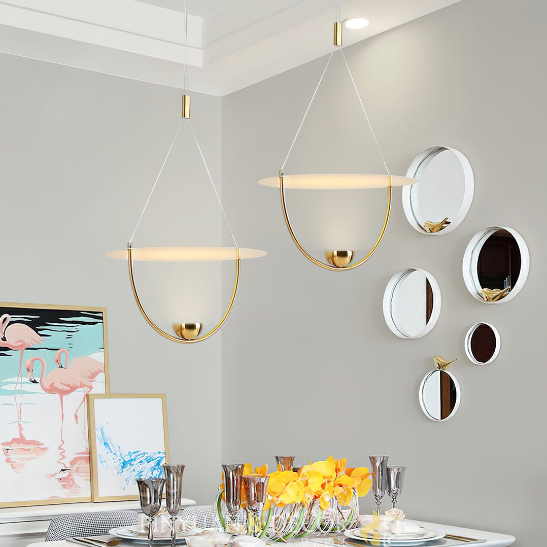 Vecaros Modern Minimalist Disc Pendant Lamp