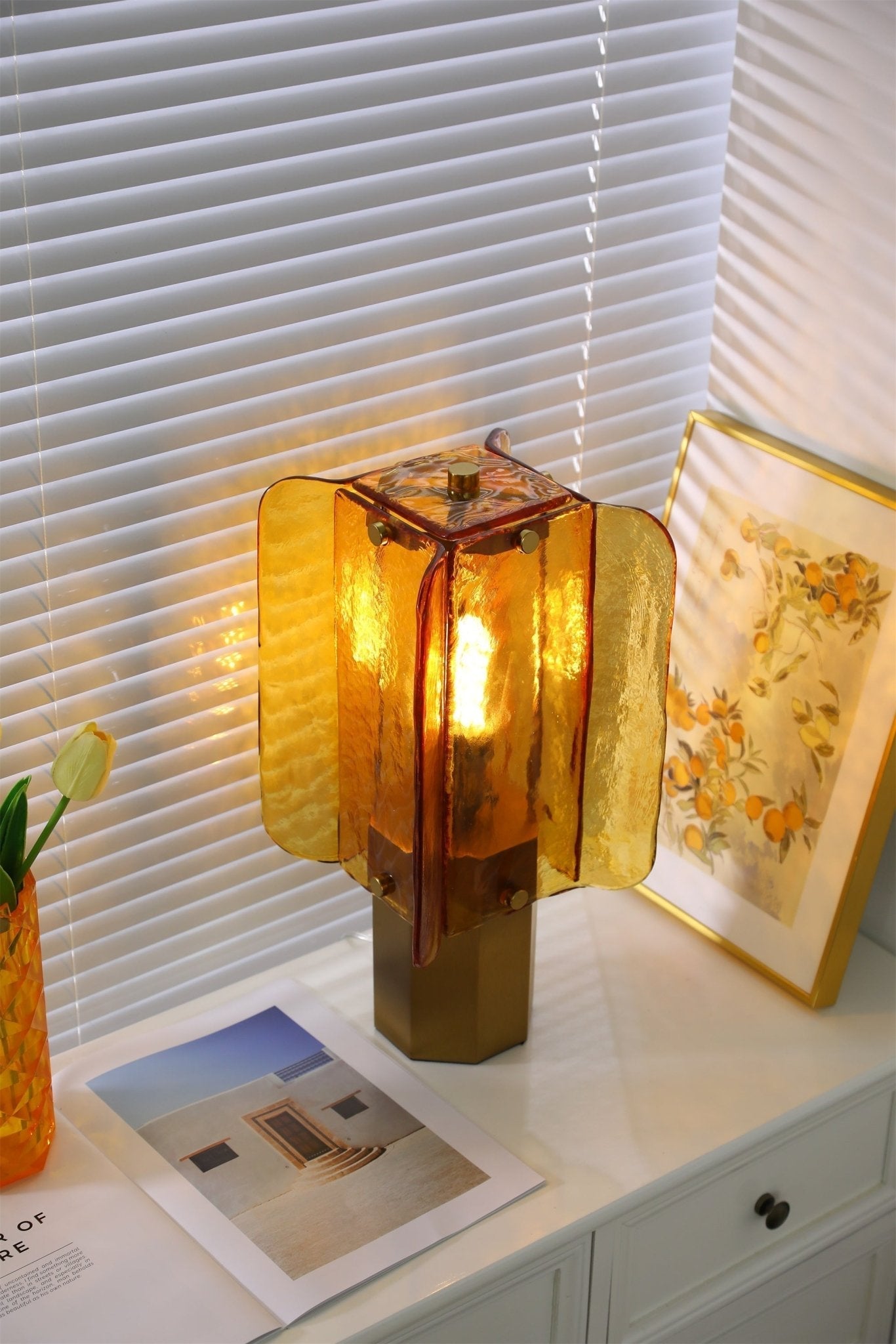 Aurelia Modern Glass Table Lamp