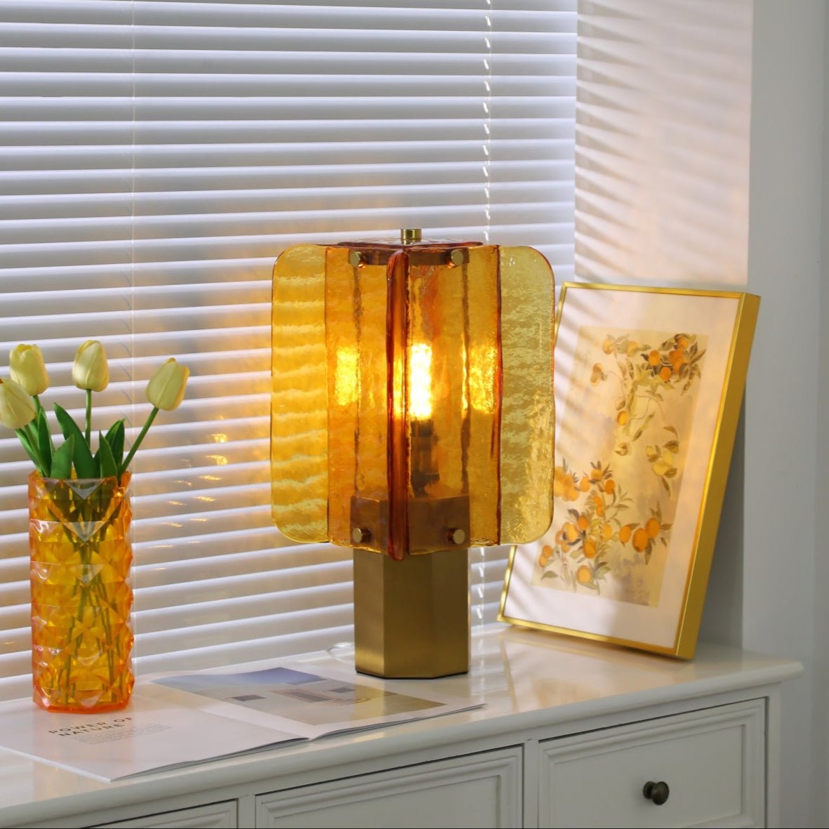 Aurelia Modern Glass Table Lamp