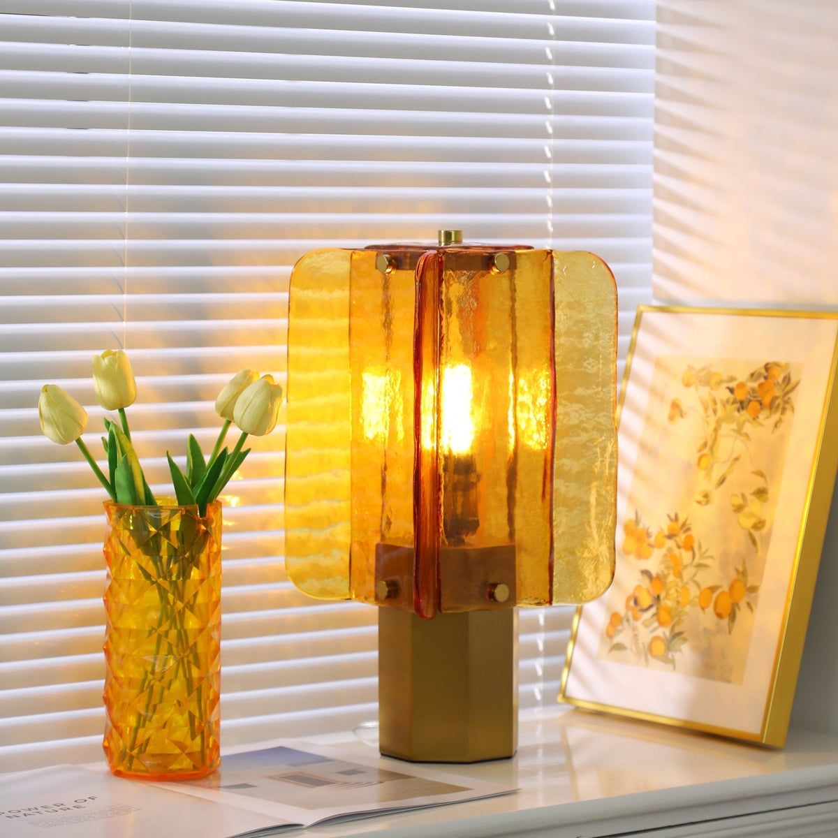 Aurelia Modern Glass Table Lamp