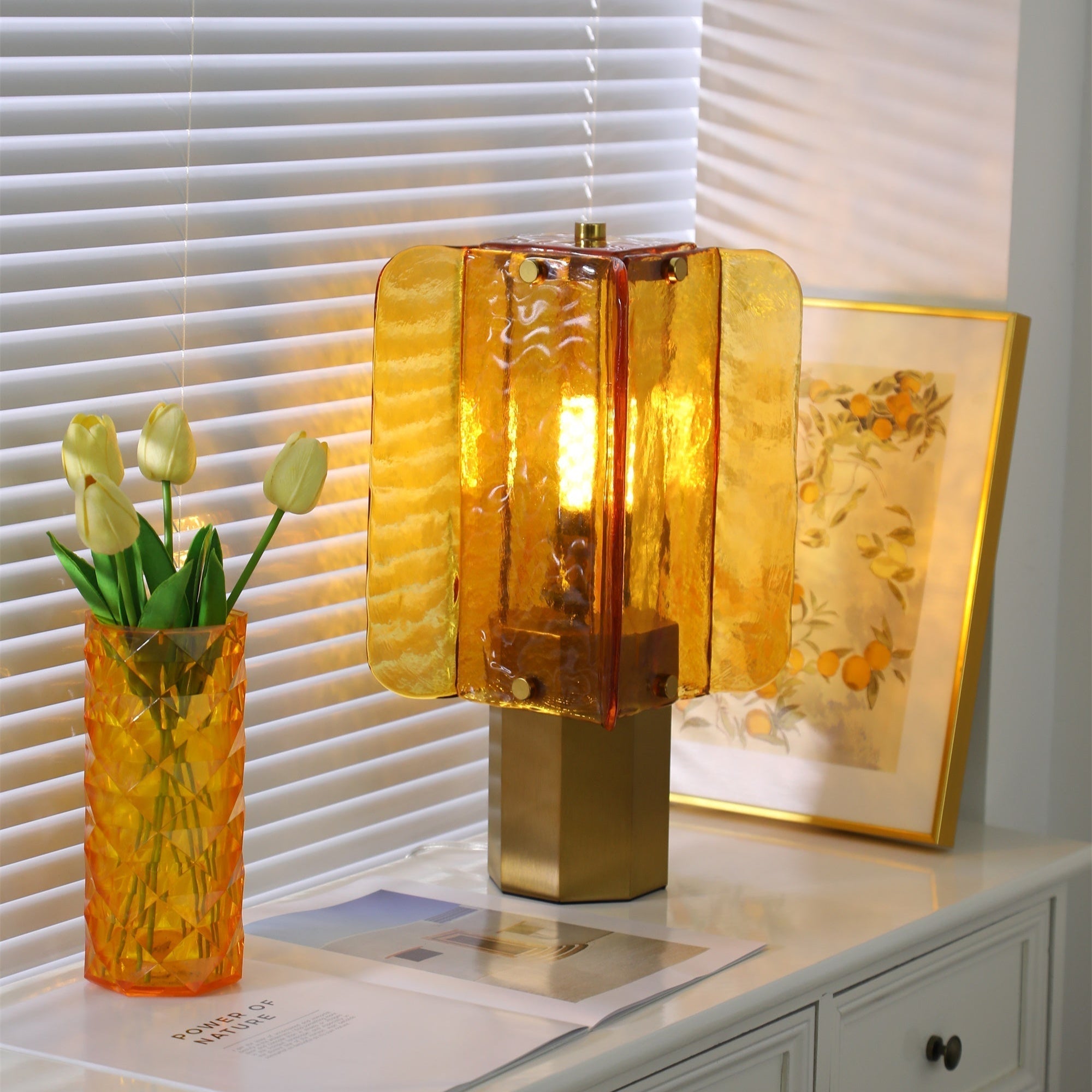 Aurelia Modern Glass Table Lamp