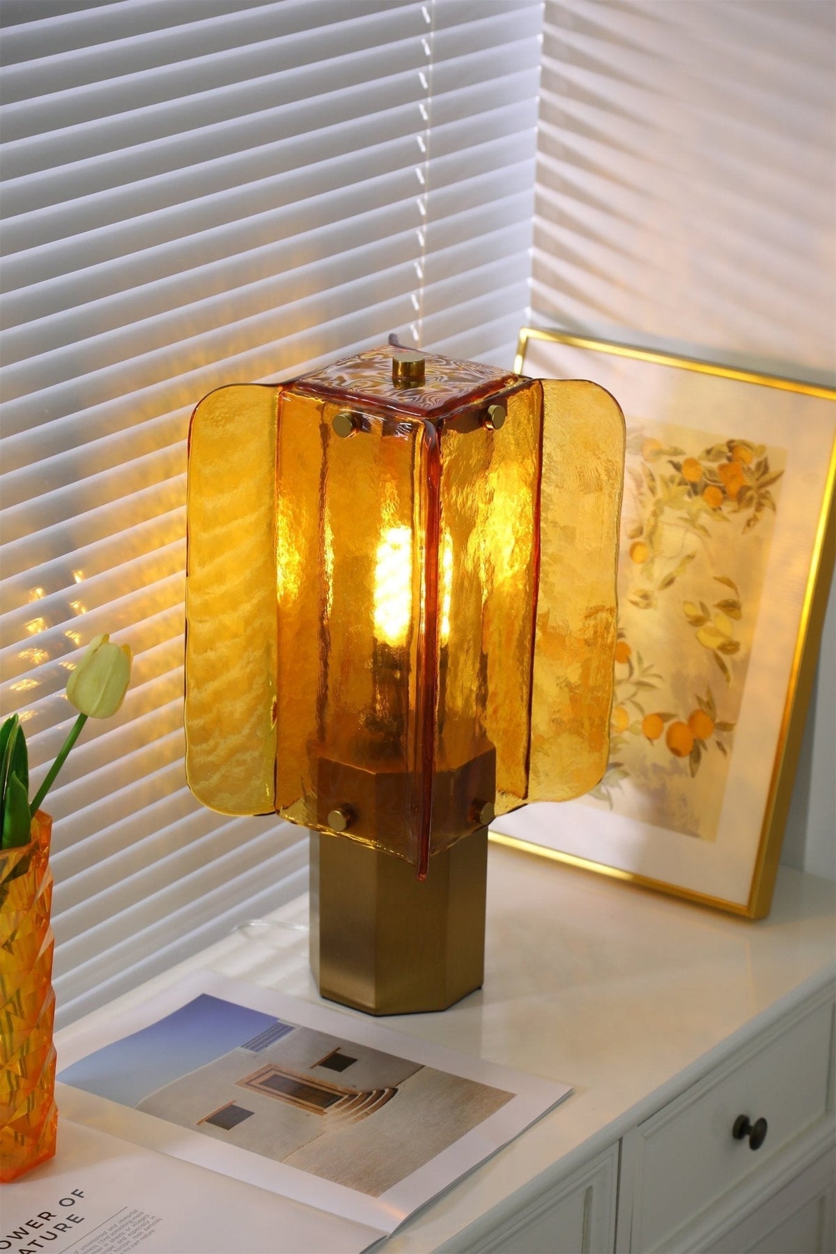 Aurelia Modern Glass Table Lamp