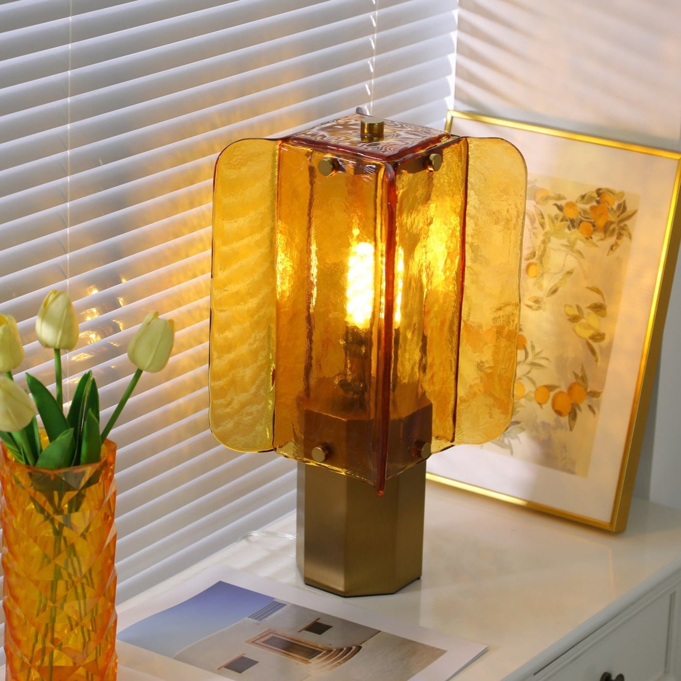 Aurelia Modern Glass Table Lamp
