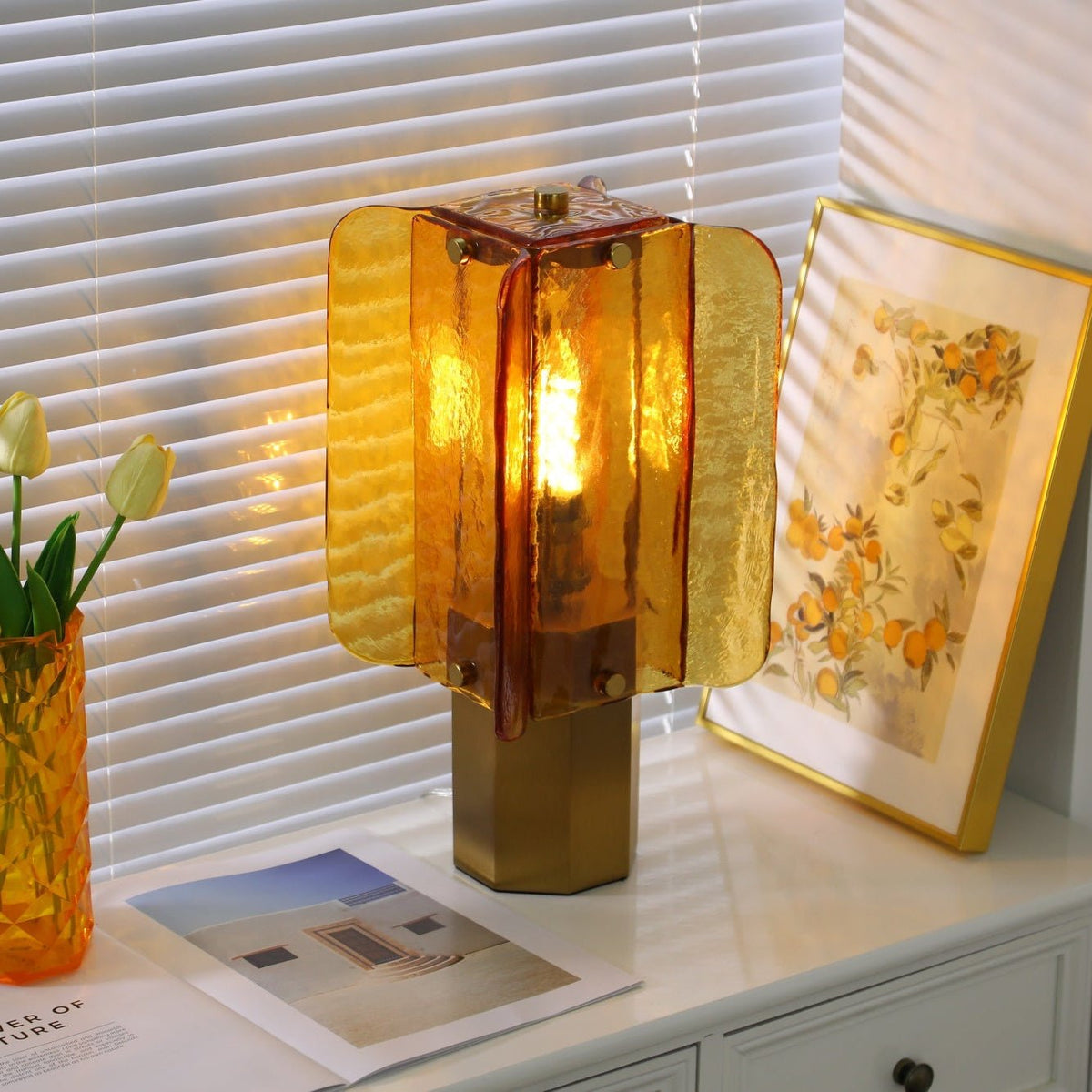 Aurelia Modern Glass Table Lamp