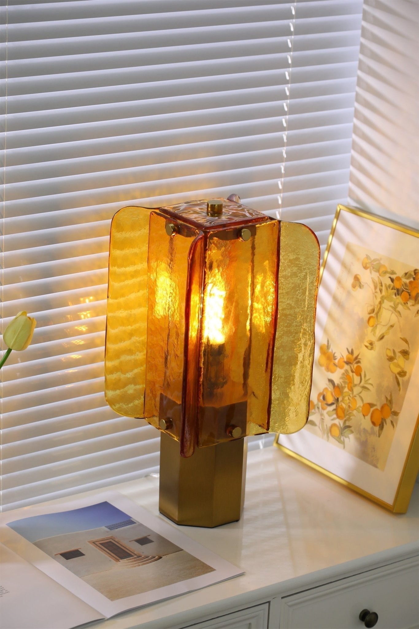 Aurelia Modern Glass Table Lamp