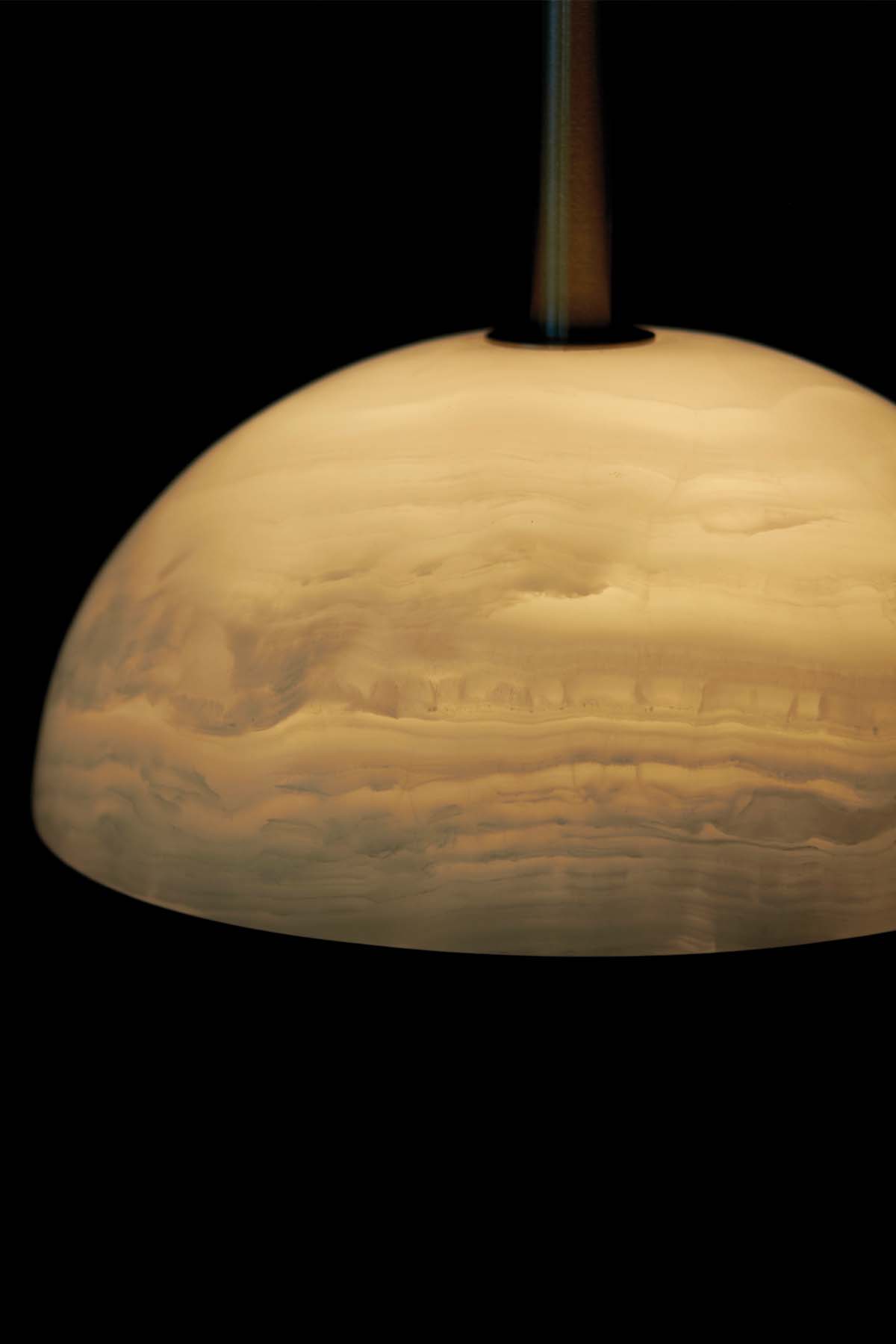 Eronex Modern Minimalist Elegance Brass Glass Pendant Lamp