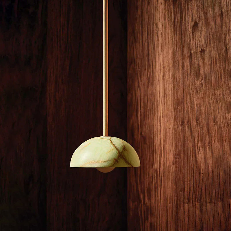 Eronex Modern Minimalist Elegance Brass Glass Pendant Lamp