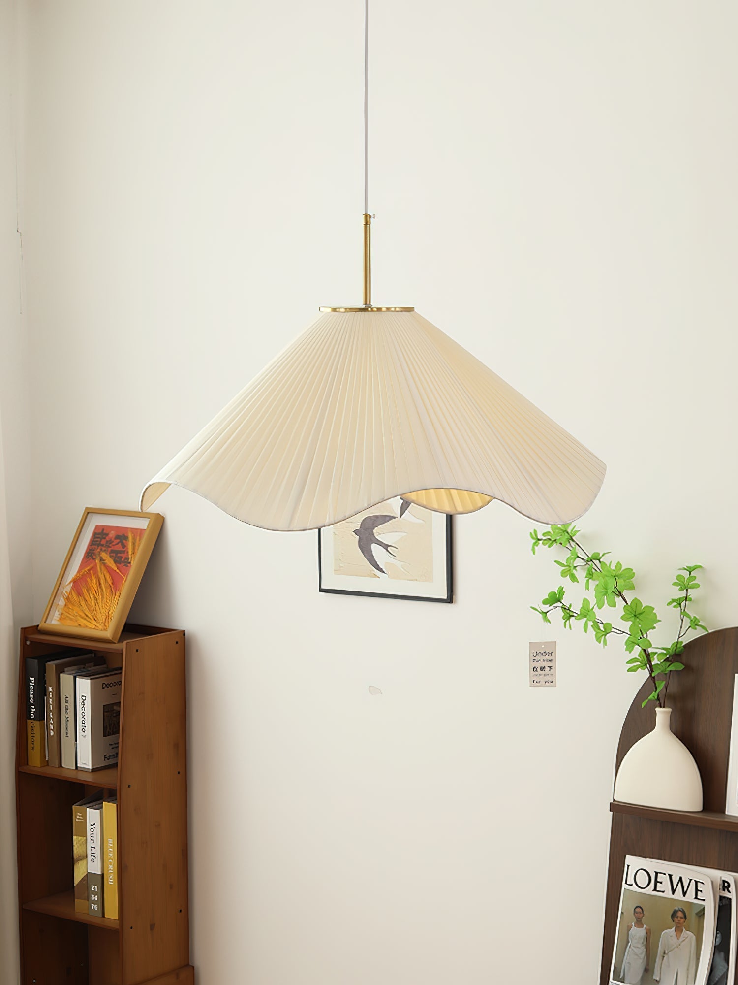 Drift Minimalist Fabric Pendant Light