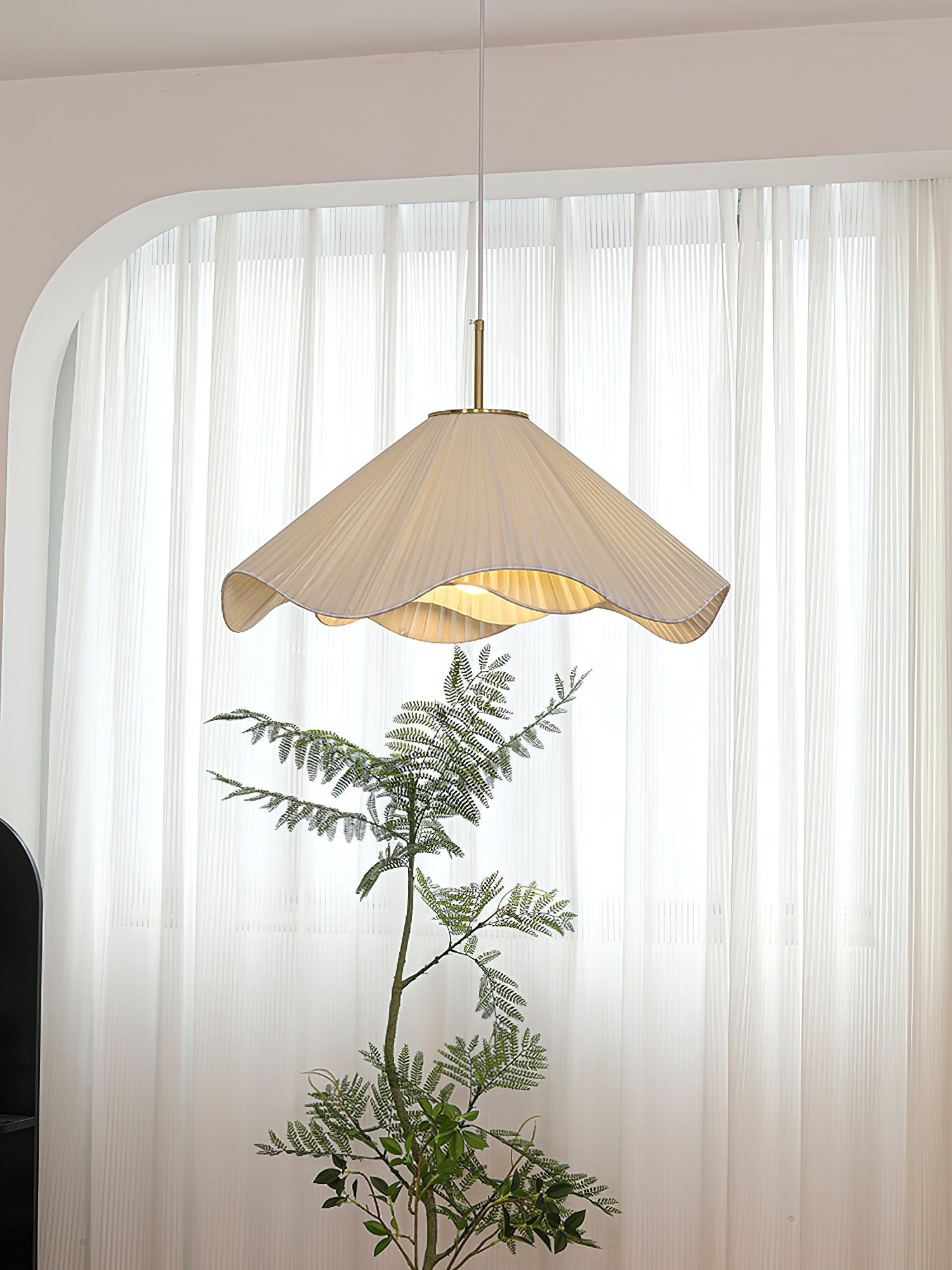 Drift Minimalist Fabric Pendant Light