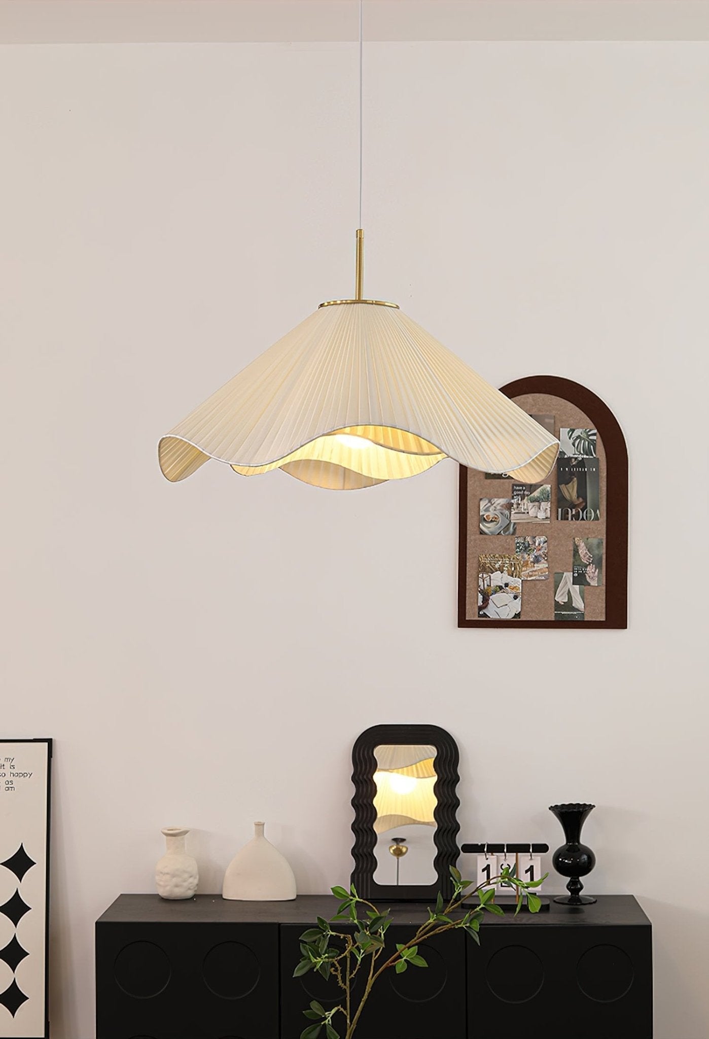 Drift Minimalist Fabric Pendant Light