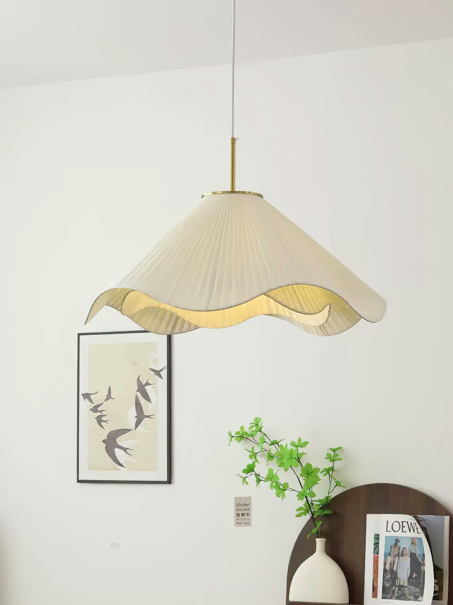 Drift Minimalist Fabric Pendant Light