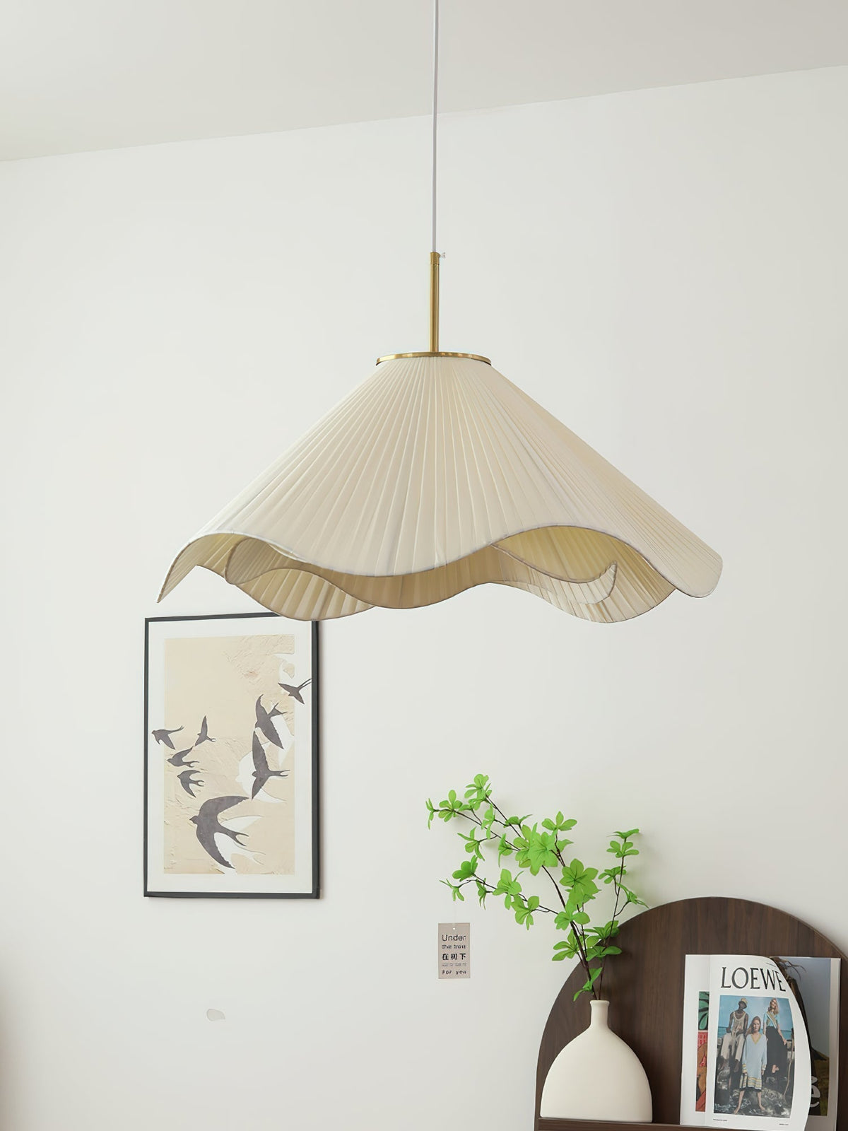 Drift Minimalist Fabric Pendant Light
