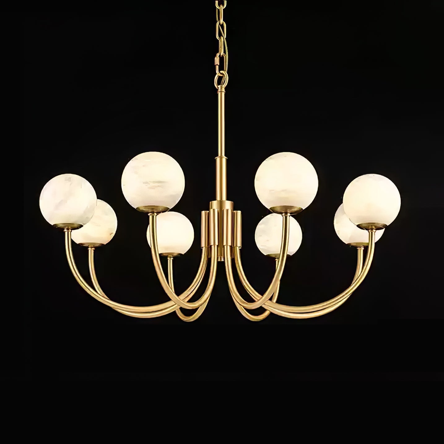 Alira Vintage Alabaster Chandelier Light