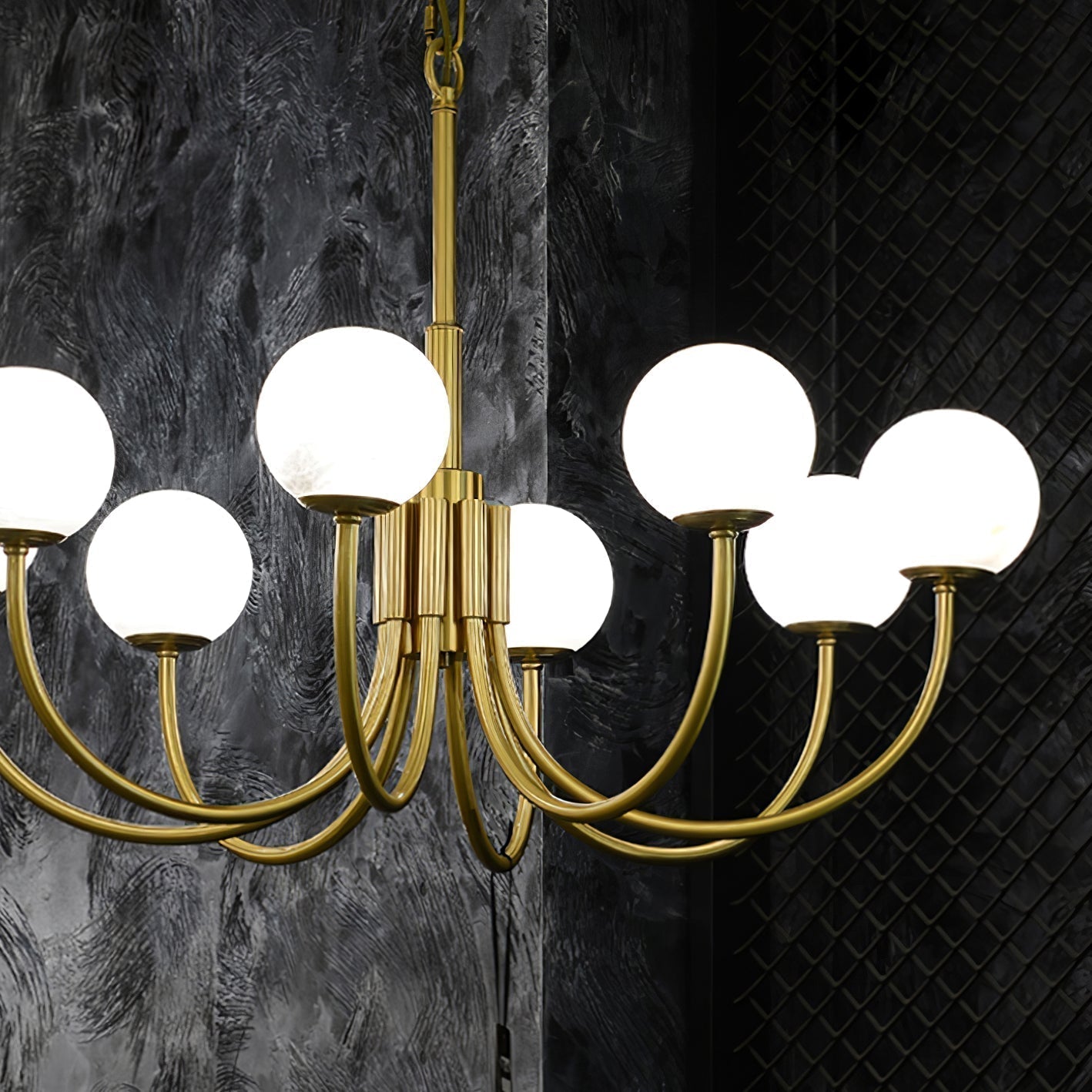 Alira Vintage Alabaster Chandelier Light