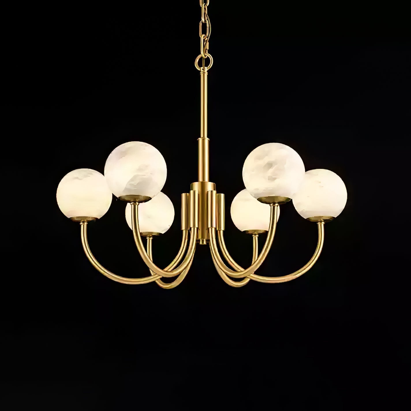 Alira Vintage Alabaster Chandelier Light