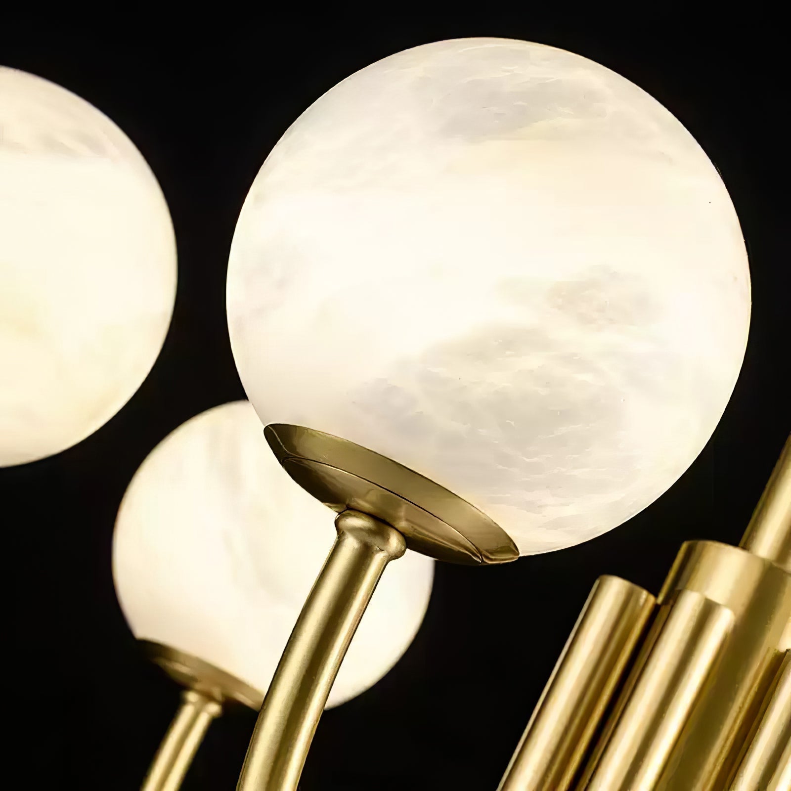 Alira Vintage Alabaster Chandelier Light