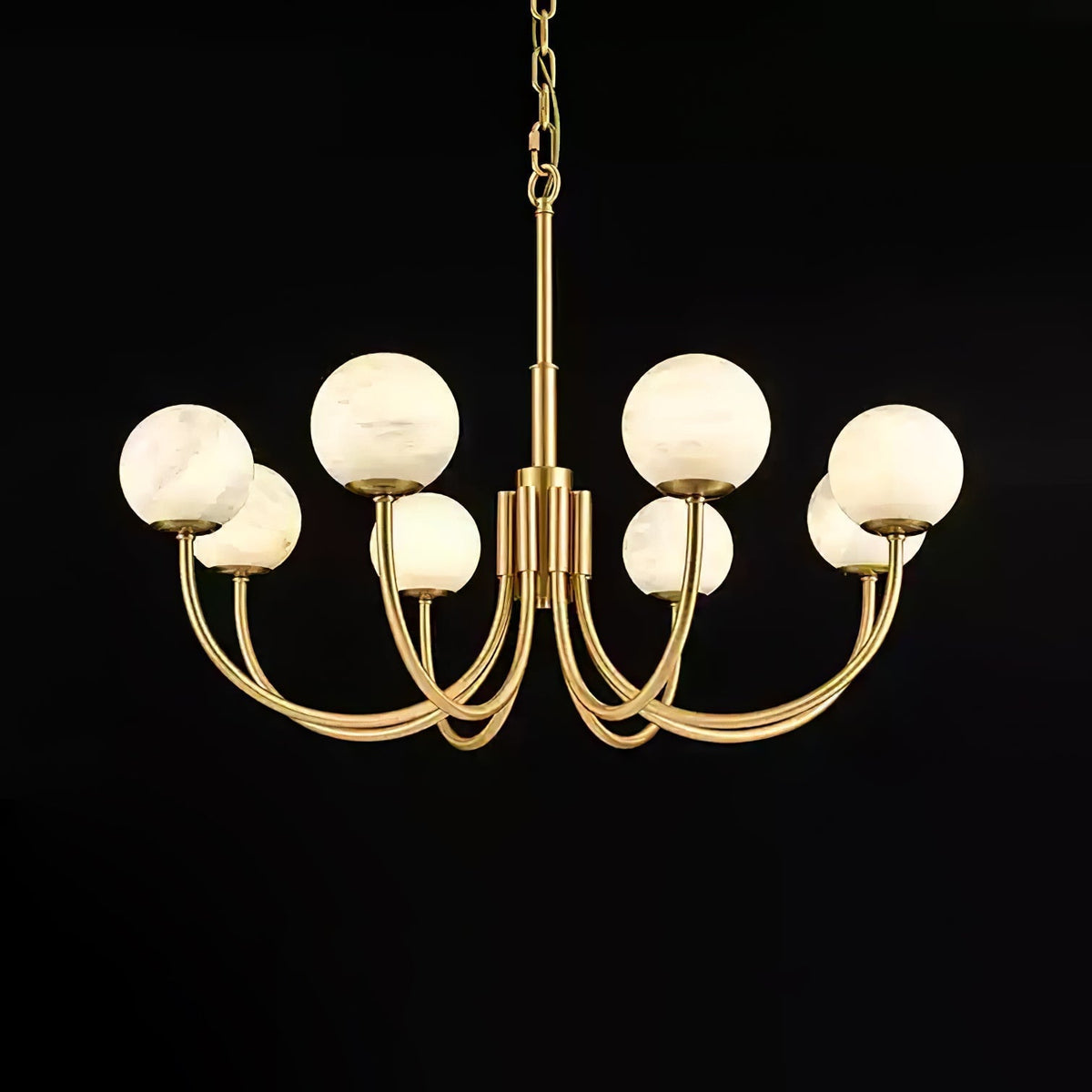 Alira Vintage Alabaster Chandelier Light