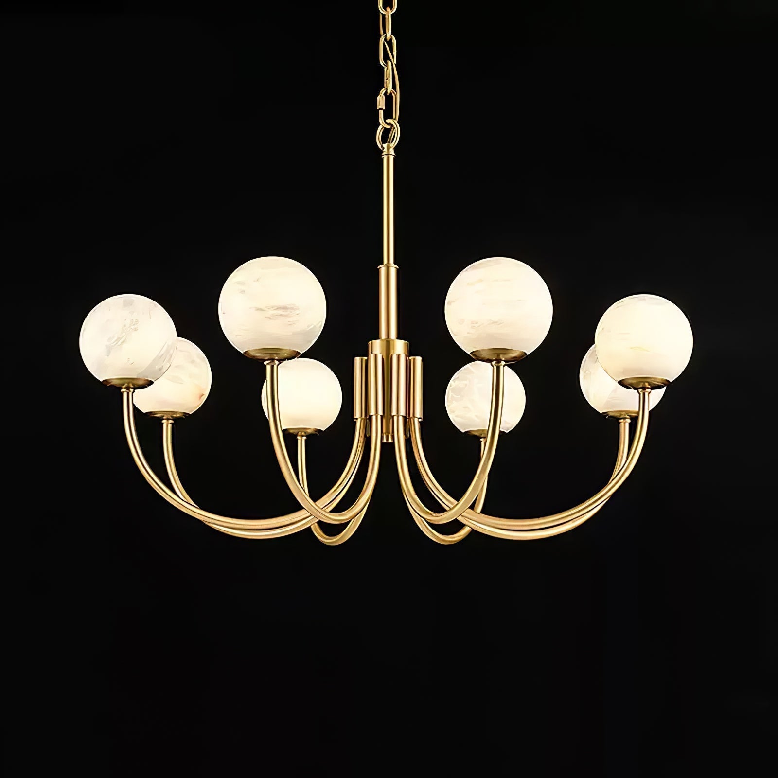 Alira Vintage Alabaster Chandelier Light