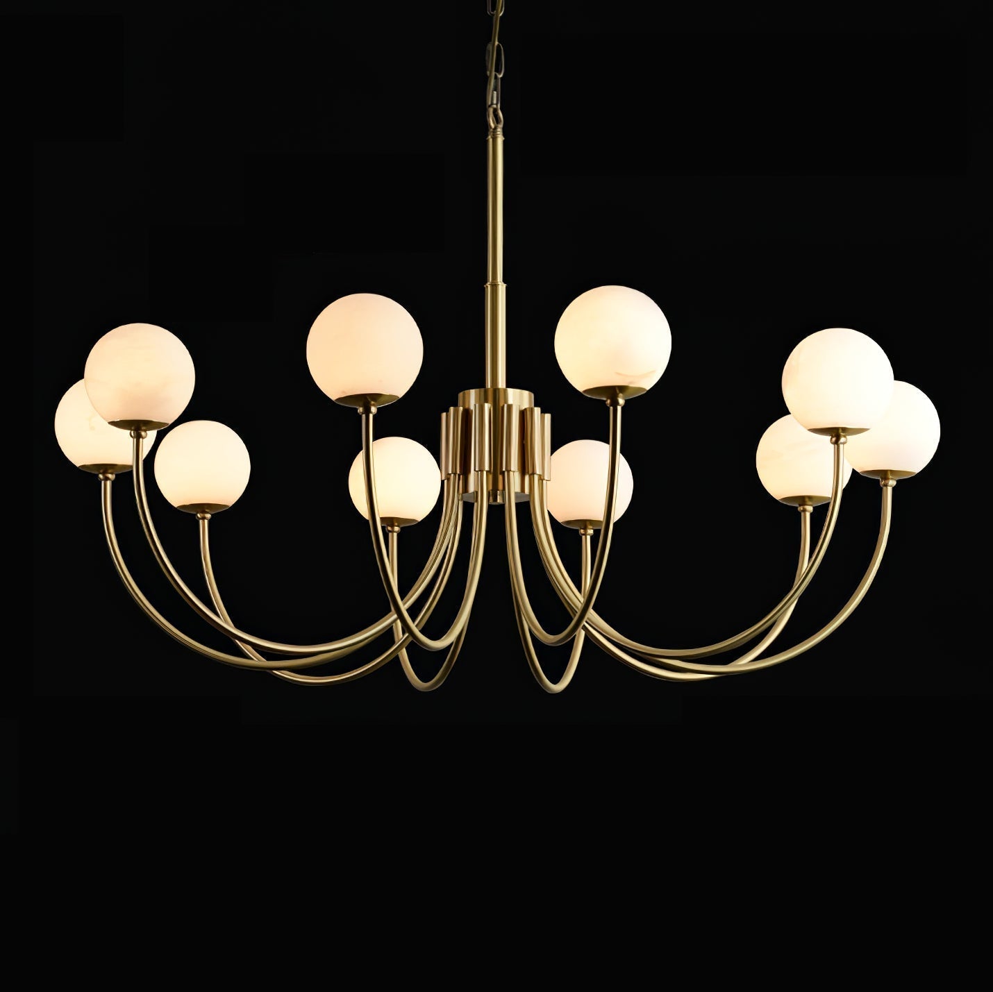 Alira Vintage Alabaster Chandelier Light