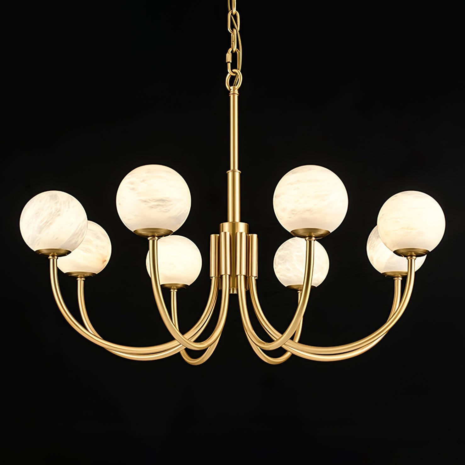Alira Vintage Alabaster Chandelier Light