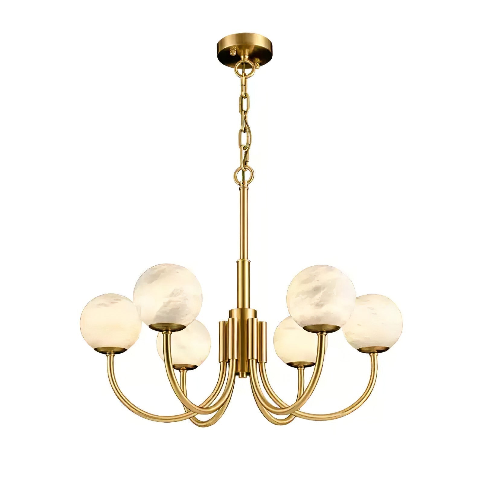 Alira Vintage Alabaster Chandelier Light