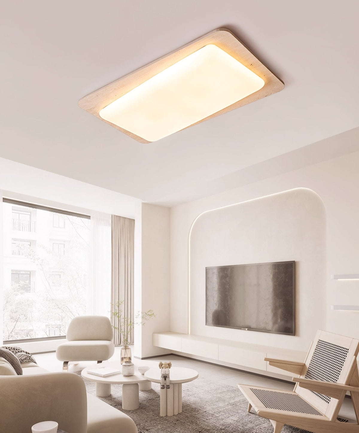 Seranina Travertine Ceiling Light