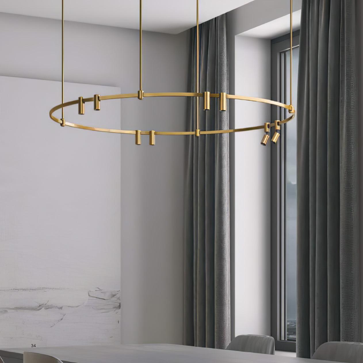 Ivrinir Ringed Brass Pendant Lamp