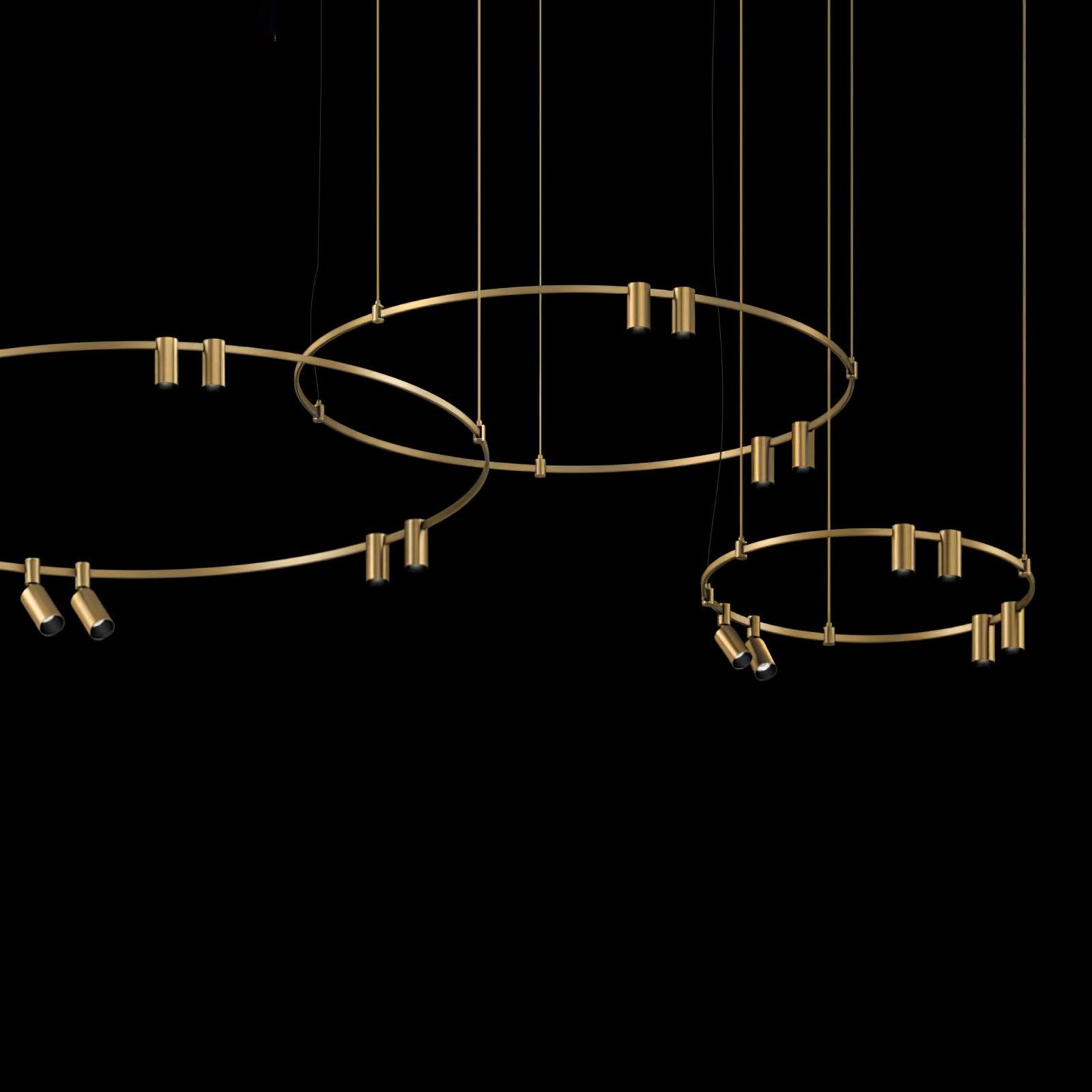 Ivrinir Ringed Brass Pendant Lamp