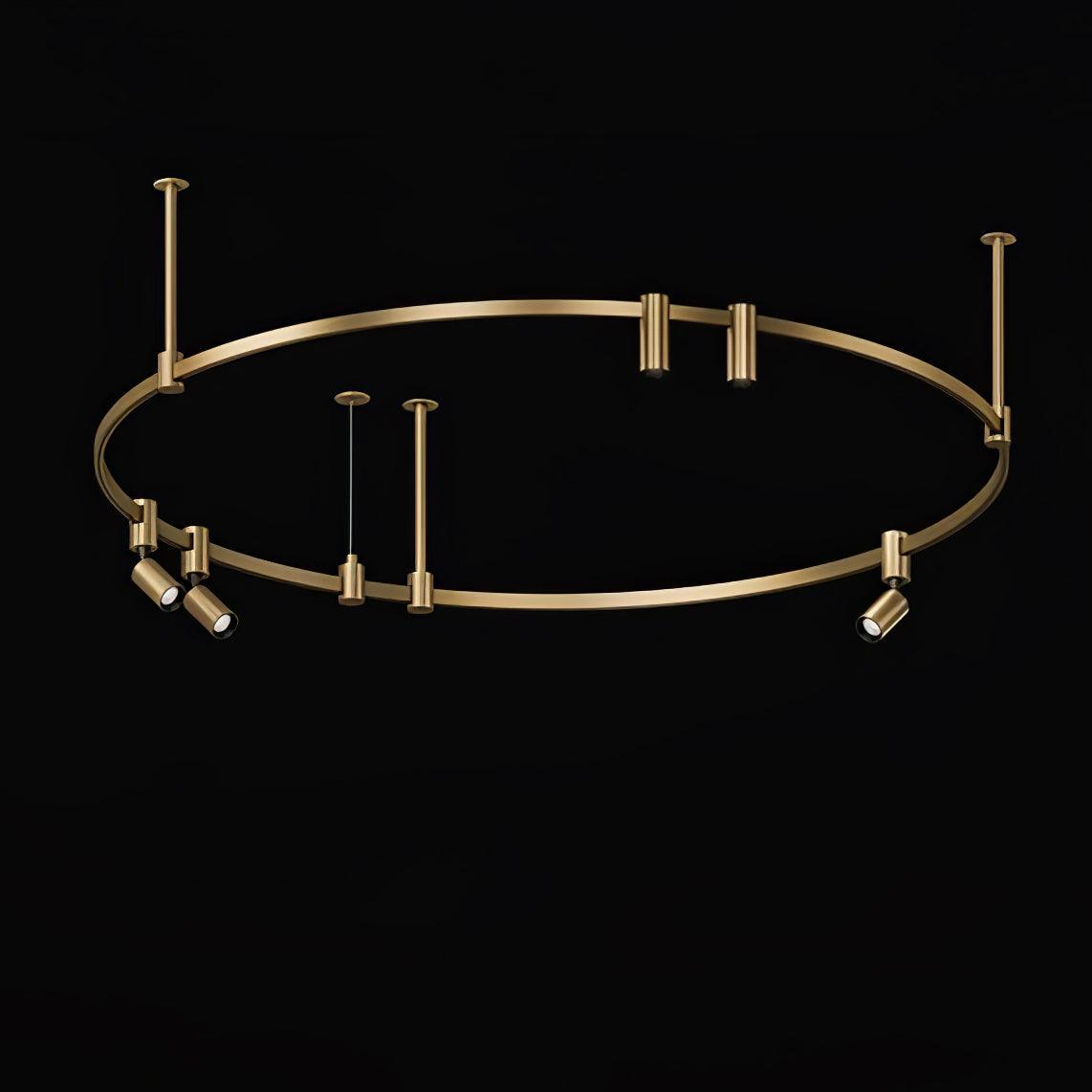 Ivrinir Ringed Brass Pendant Lamp