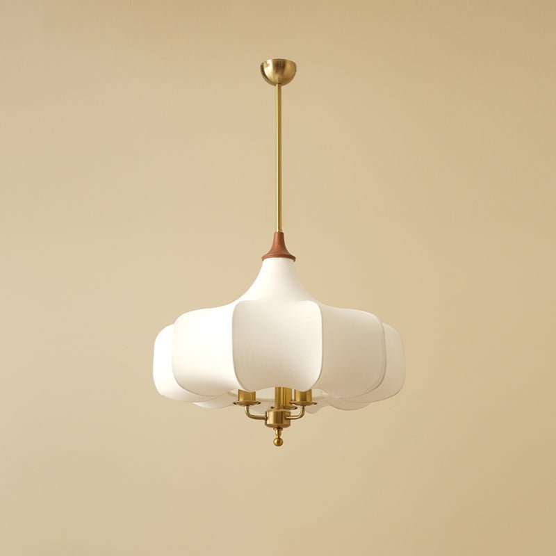 Jorath Fabric & Wood Pendant Light