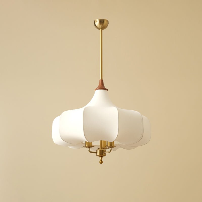 Jorath Fabric & Wood Pendant Light