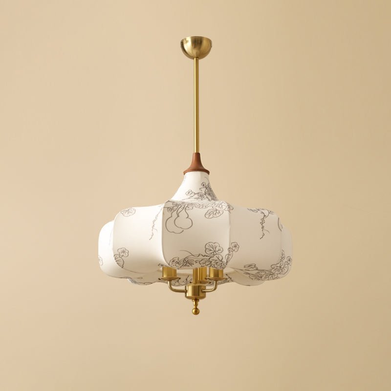 Jorath Fabric & Wood Pendant Light