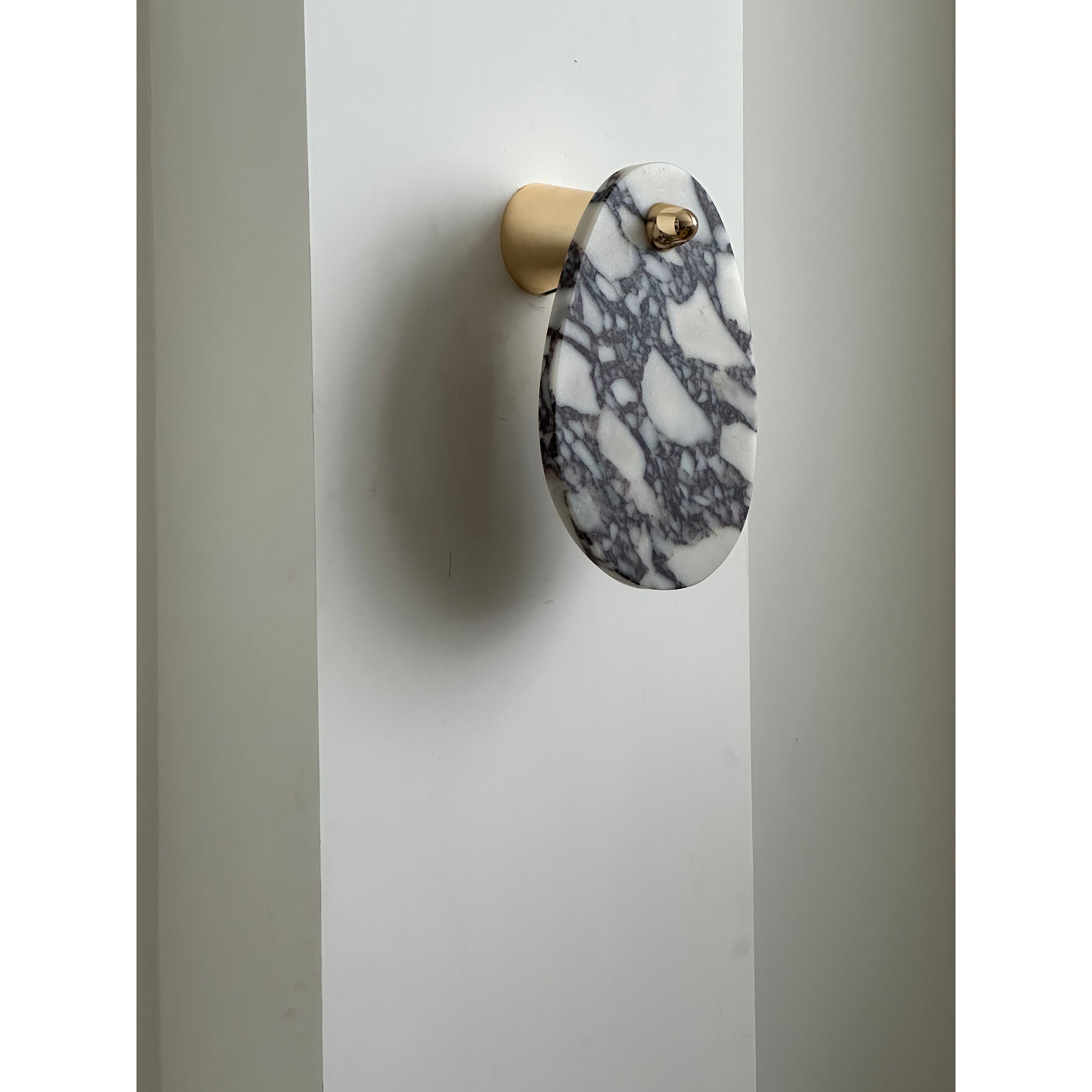 Norduvys Modern Luxurious Metal Marble Wall Lamp
