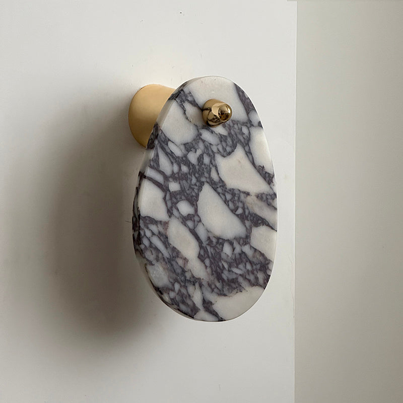 Norduvys Modern Luxurious Metal Marble Wall Lamp