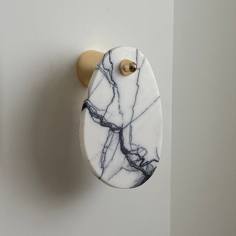 Norduvys Modern Luxurious Metal Marble Wall Lamp