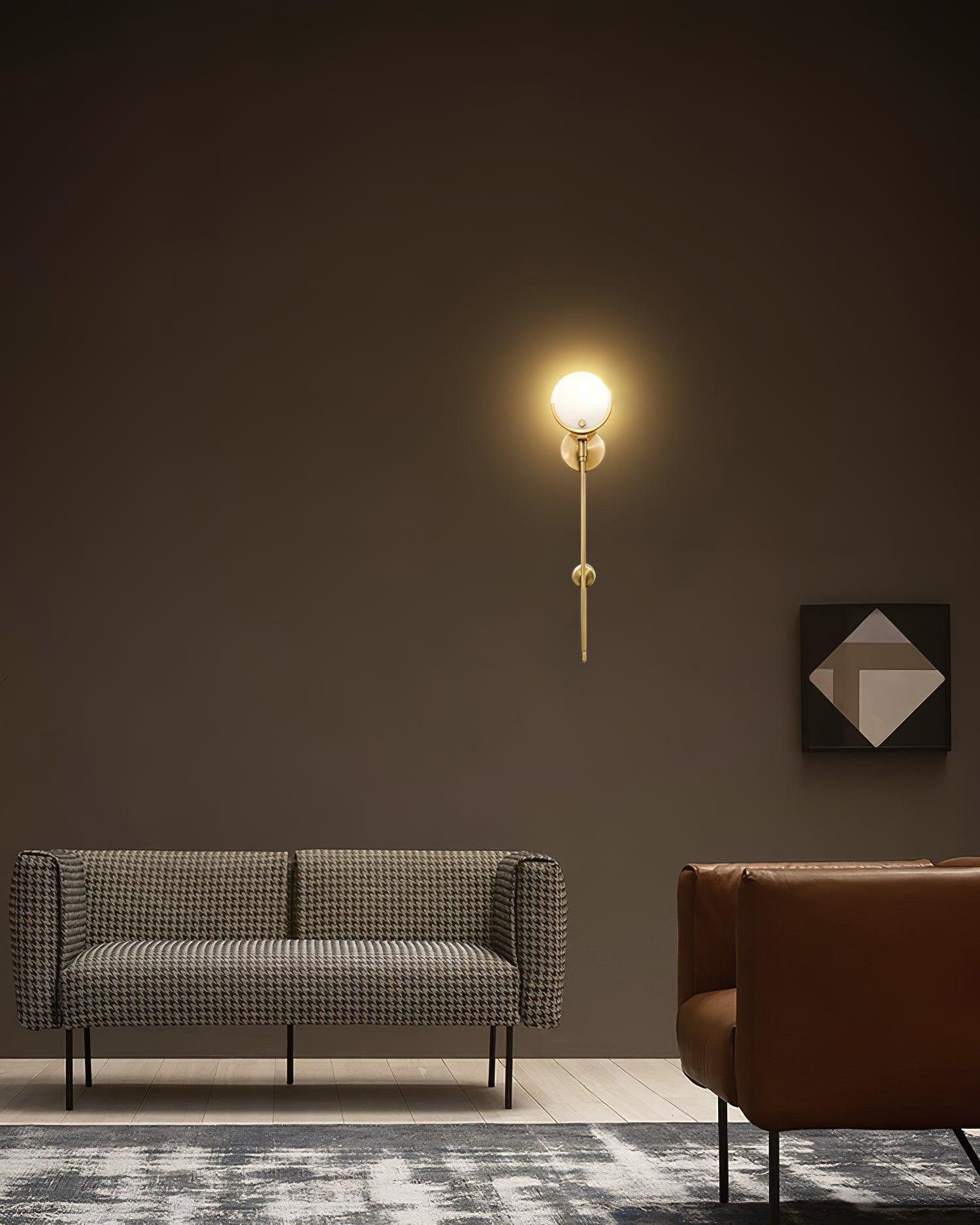 Aminex Sphere Alabaster Wall Light