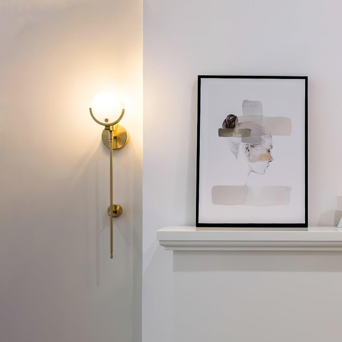 Aminex Sphere Alabaster Wall Light