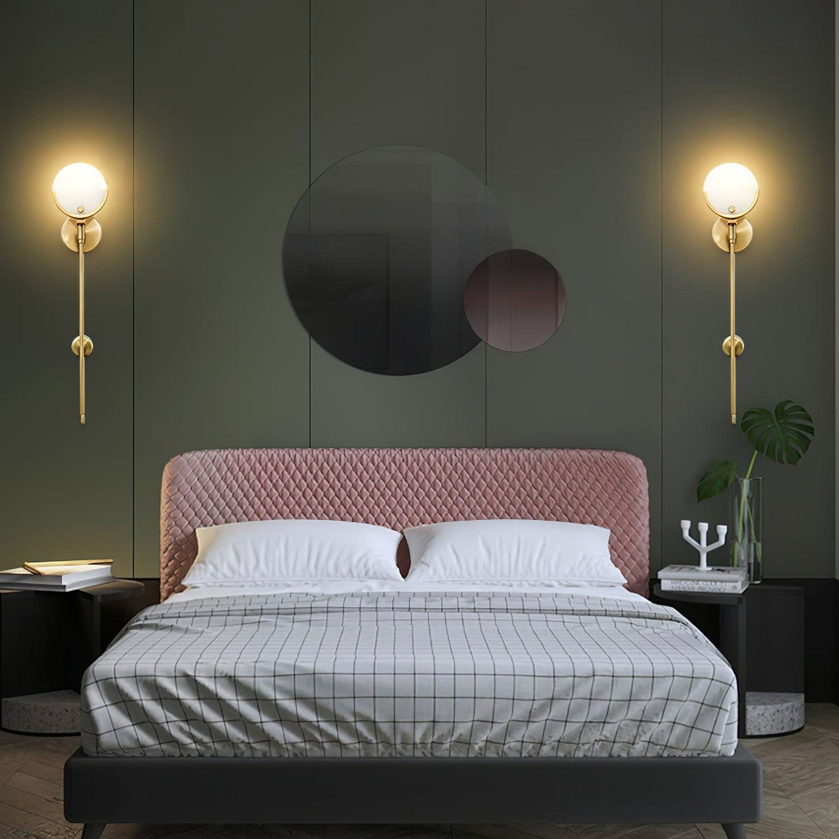 Aminex Sphere Alabaster Wall Light