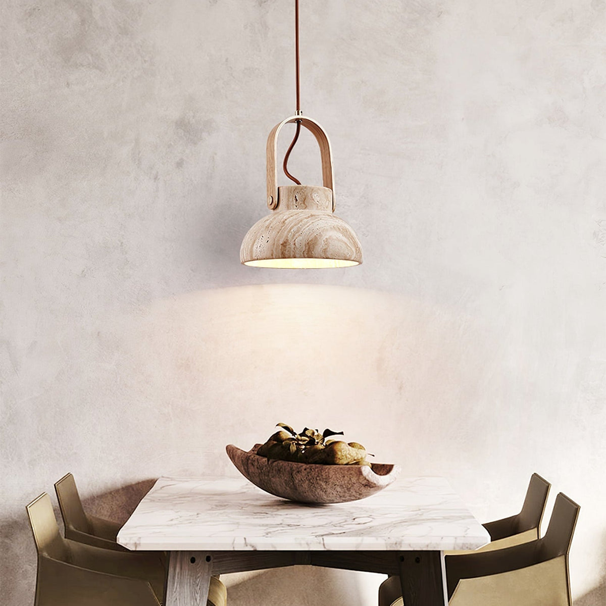 Frix Travertine Pendant Light