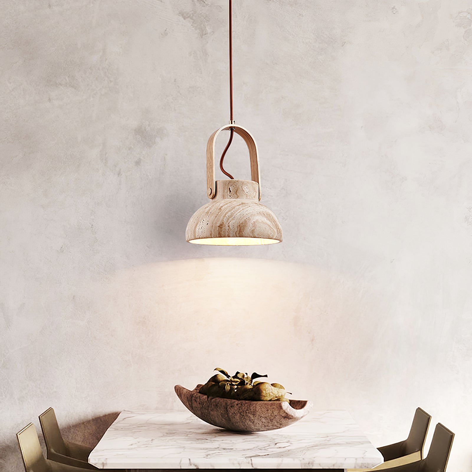 Frix Travertine Pendant Light