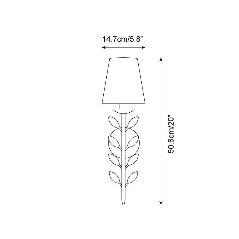 Evoque Gold Leaf Wall Sconce - Neutral Decor