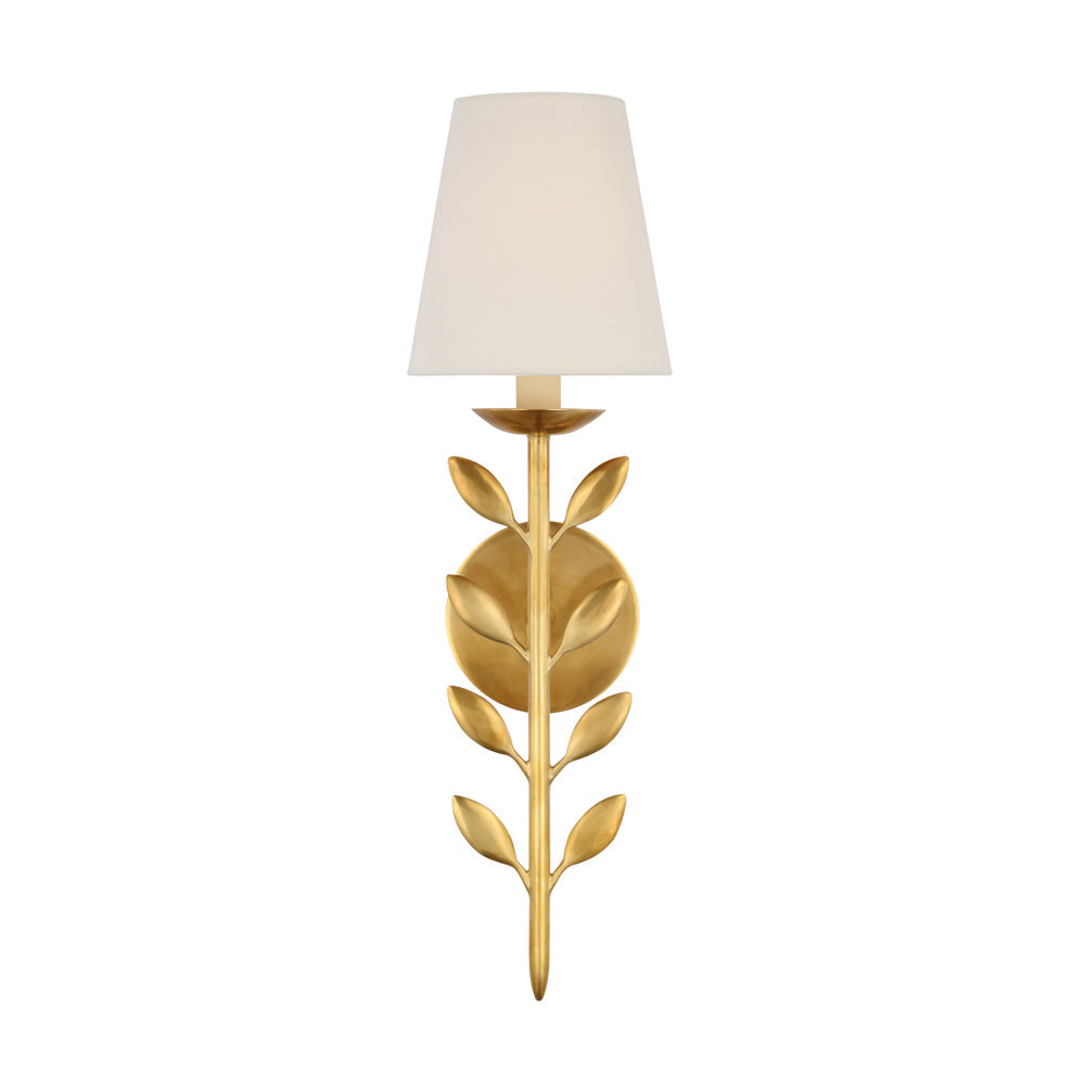 Evoque Gold Leaf Wall Sconce - Neutral Decor