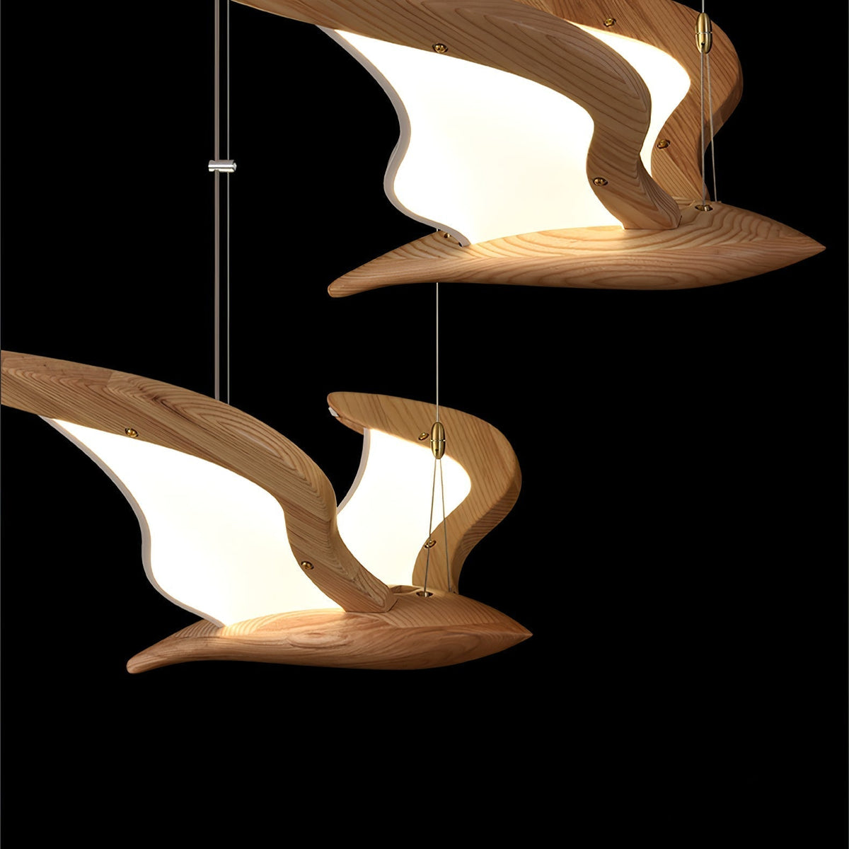 Lyvynia Organic Wood Pendant Light