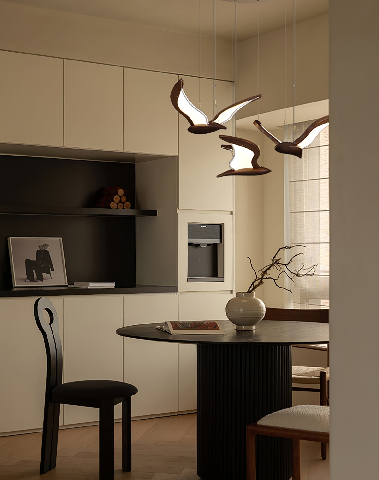 Lyvynia Organic Wood Pendant Light