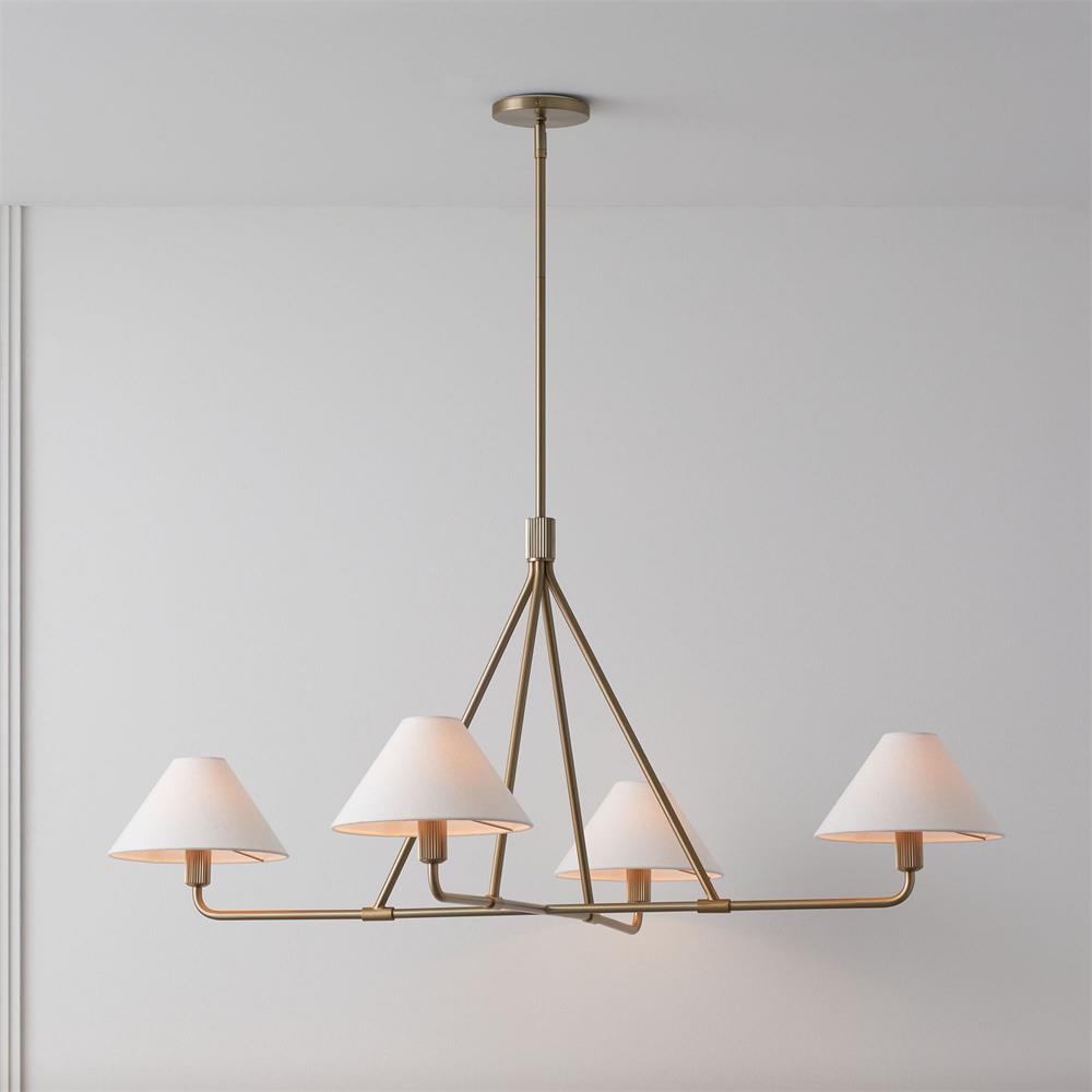 Vase Chandelier Cone Shade Minimalist