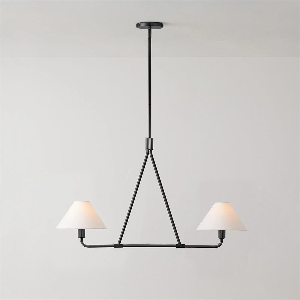 Vase Chandelier Cone Shade Minimalist