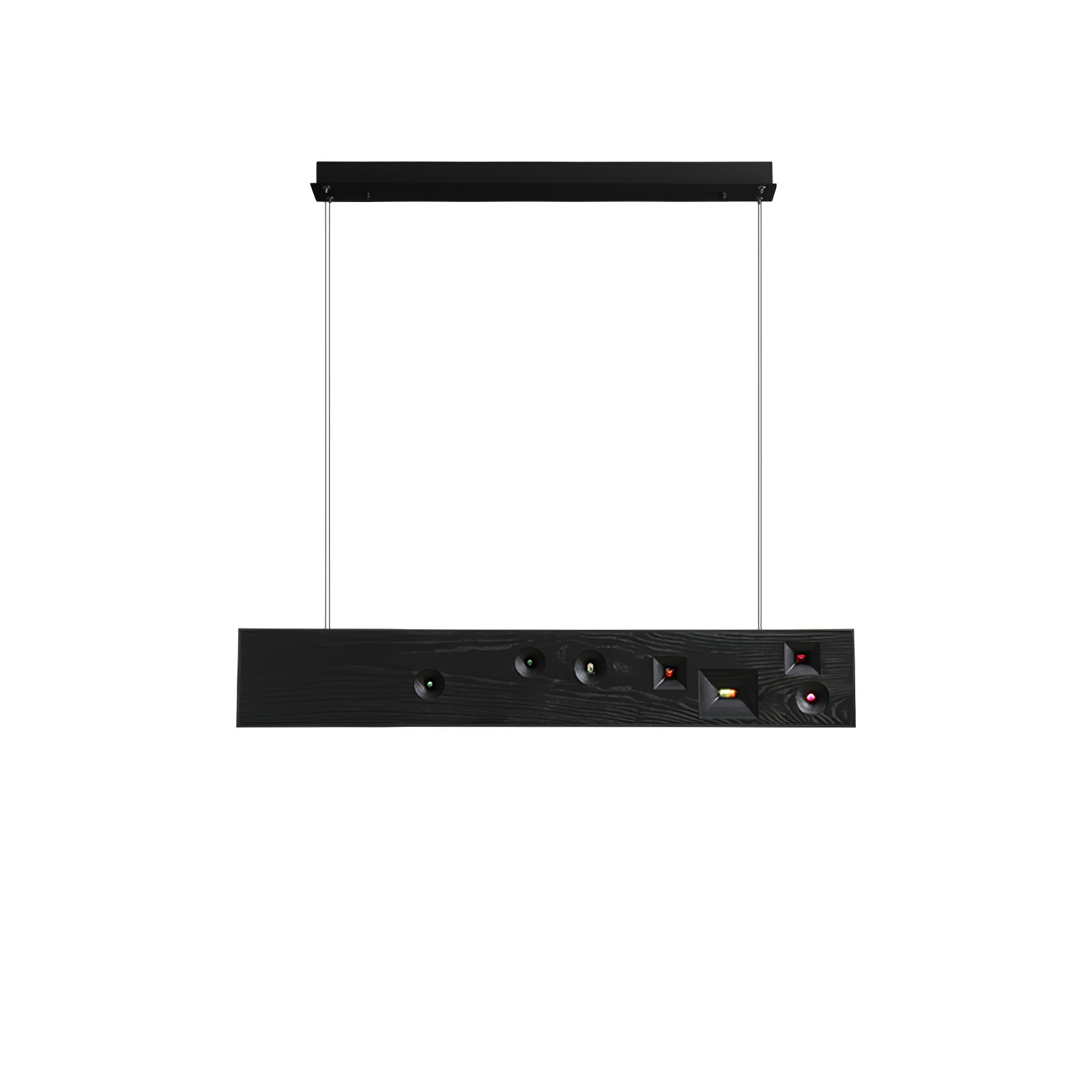 Elvorora Pendant Light Wood Gemstone Linear LED